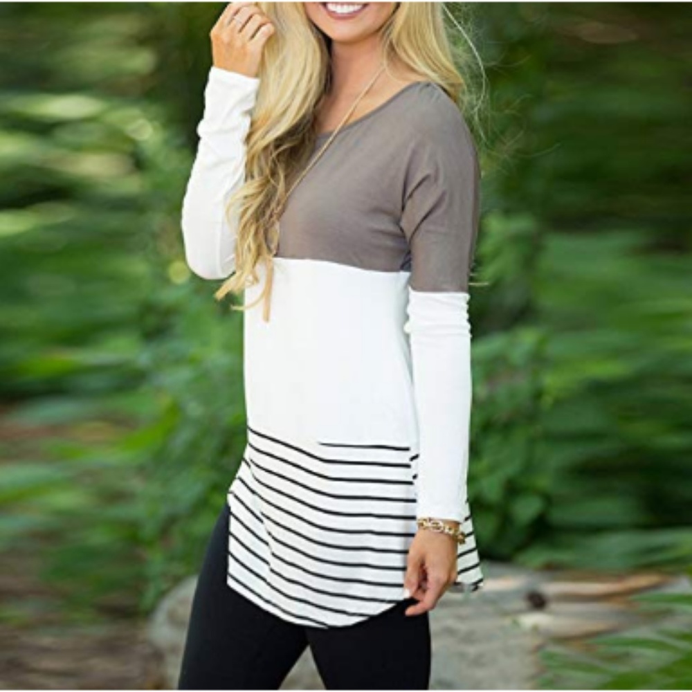 NWT Womens Back Lace Long Sleeve Blouse - Picture 3 of 5